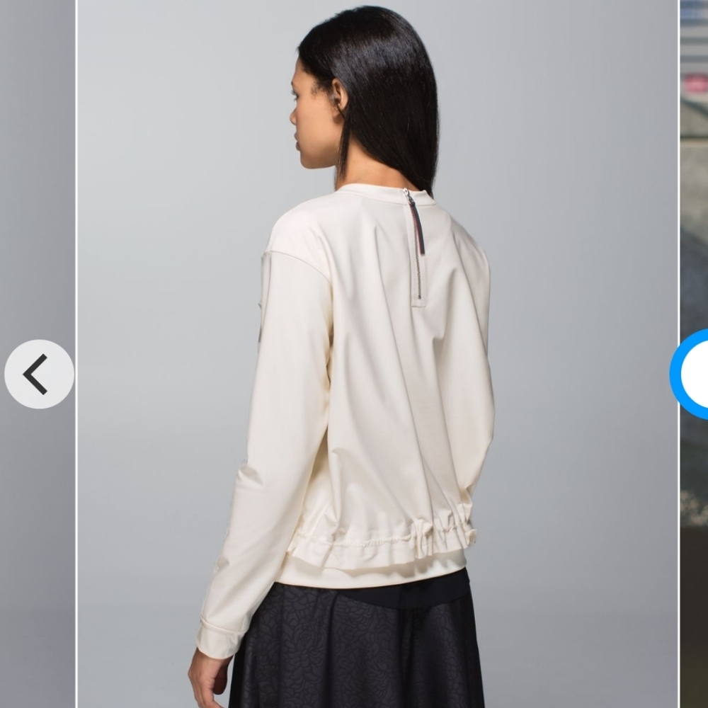 lululemon athletica Cream Long Sleeve Top